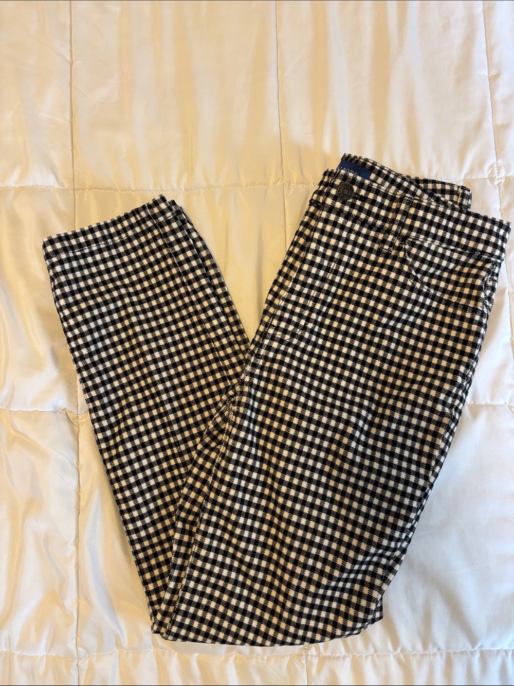 Talbots Gingham Textured Work Pant